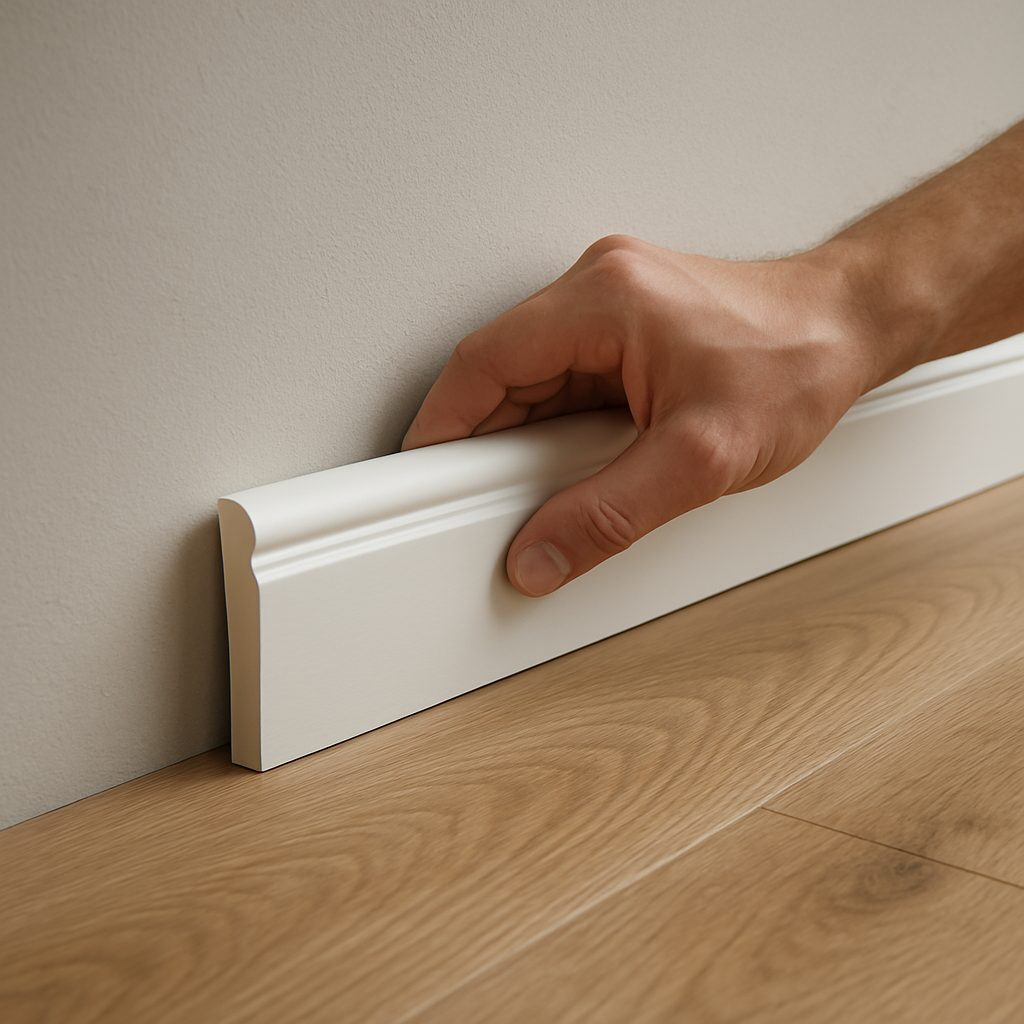 Jak Jak dobrać listwy podłogowe, gdy na jednej ścianie mamy tapetę, a na drugiej farbę?