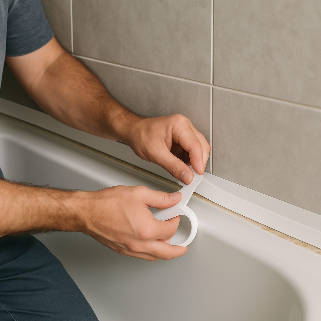 Jak Jak ukryć stare silikonowe wypełnienia przy ścianie dzięki listwom maskującym?