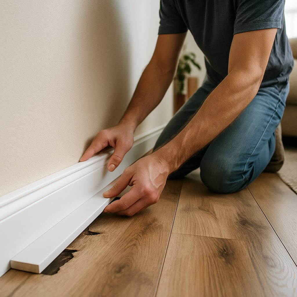 Jak Jak zamaskować krzywo docięte panele dzięki listwami przypodłogowymi i listwom maskuj…